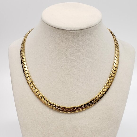 Authentic Louis Vuitton Gold Padlock w/ Unbranded Fashion Stainless Steel Chain - Picture 3 of 8